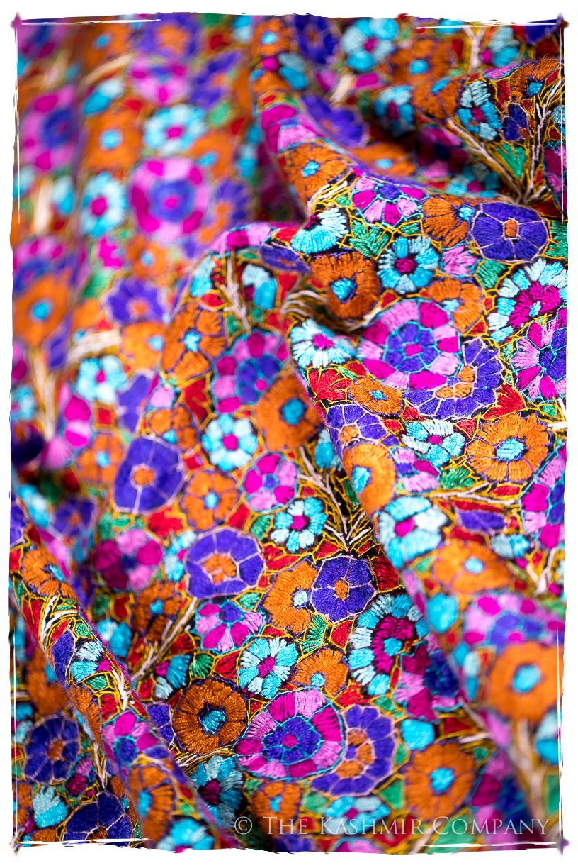 Millau Papier Mâché Fleurs La Rive Gauche Shawl