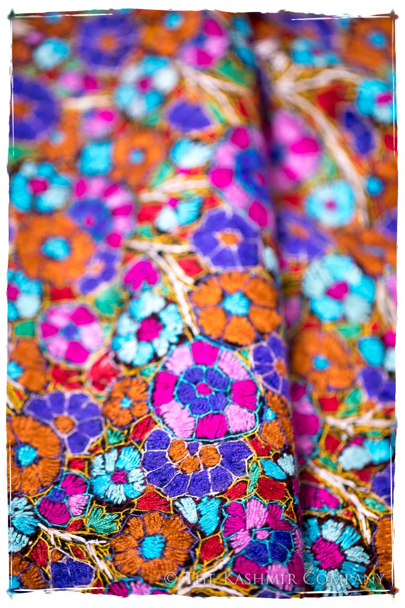 Millau Papier Mâché Fleurs La Rive Gauche Shawl