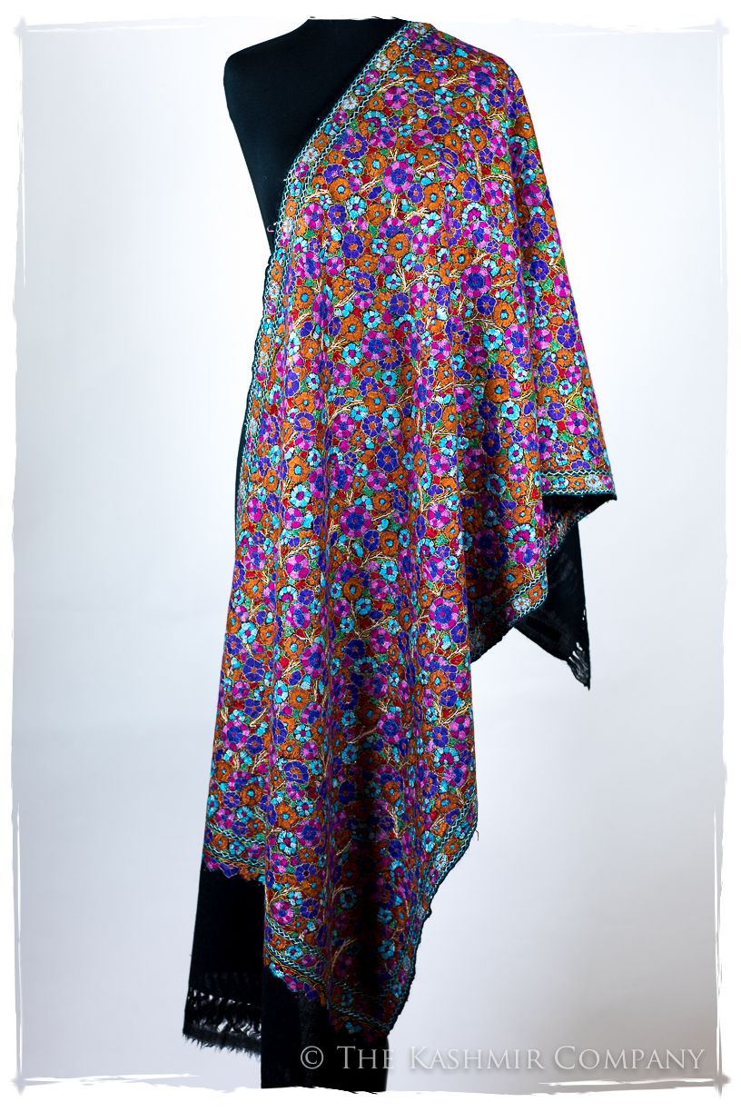 Millau Papier Mâché Fleurs La Rive Gauche Shawl