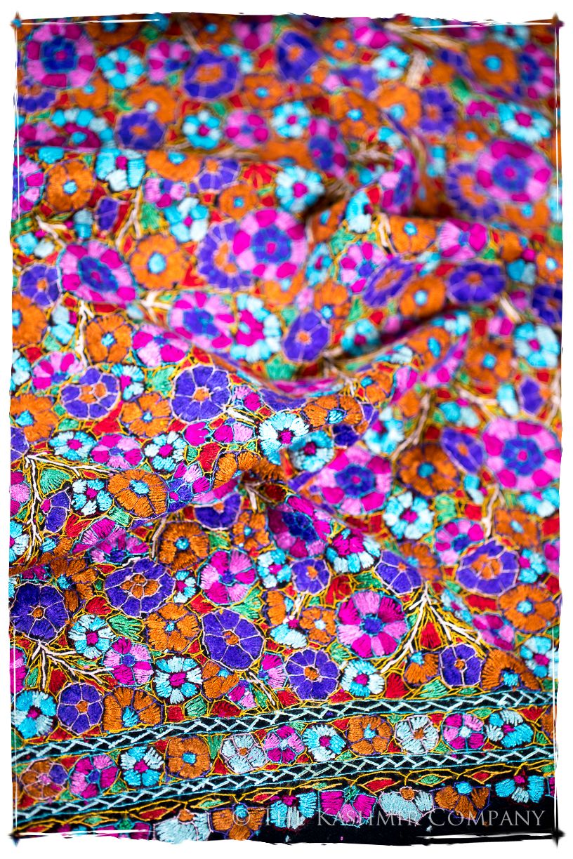 Millau Papier Mâché Fleurs La Rive Gauche Shawl
