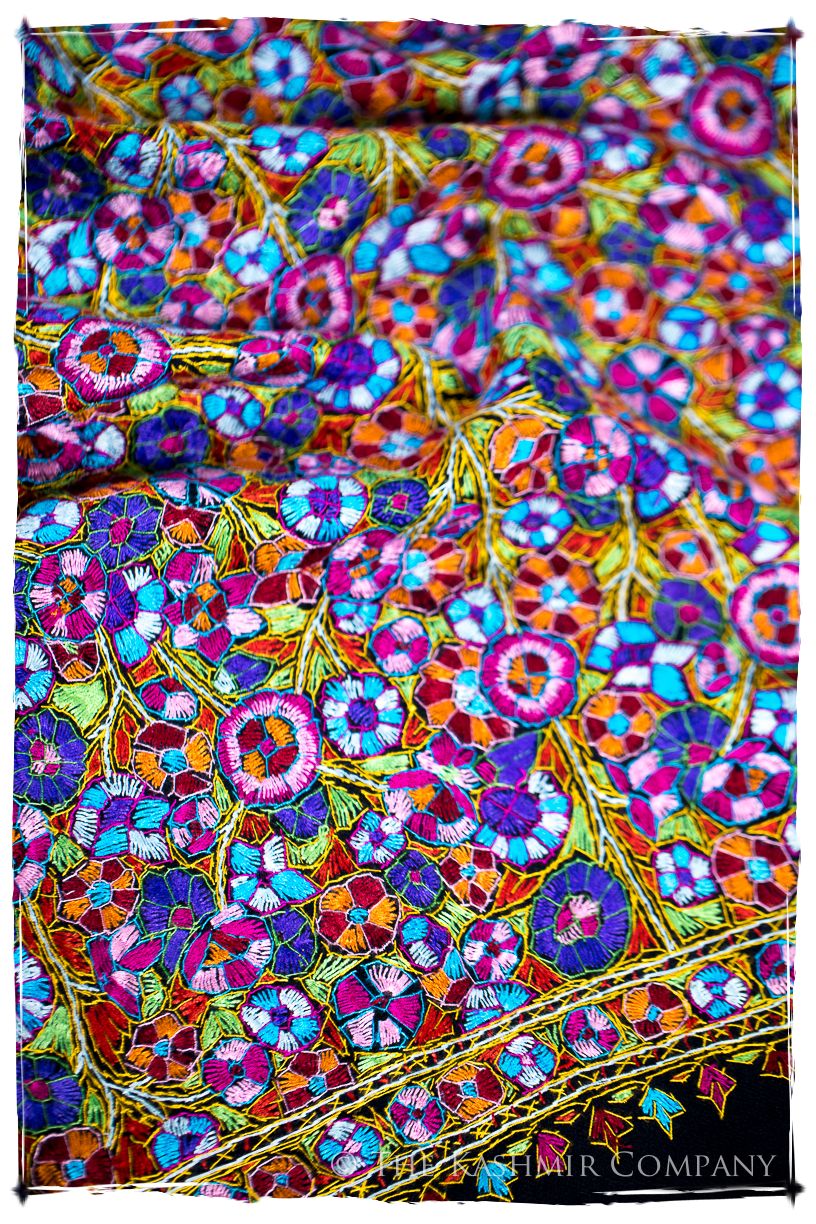 Blagnac Papier Mâché Fleurs La Rive Gauche Shawl
