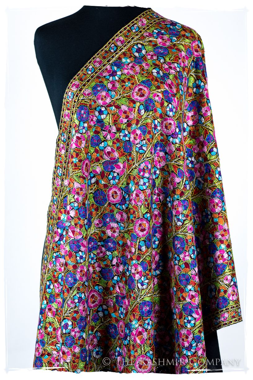 Miramas Papier Mâché Fleurs La Rive Gauche Shawl