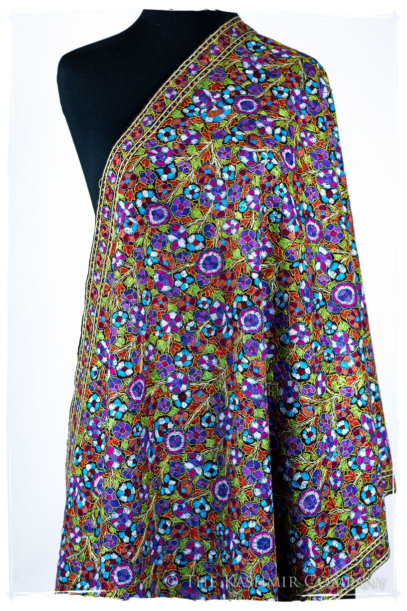 Montfermeil Papier Mâché Fleurs La Rive Gauche Shawl