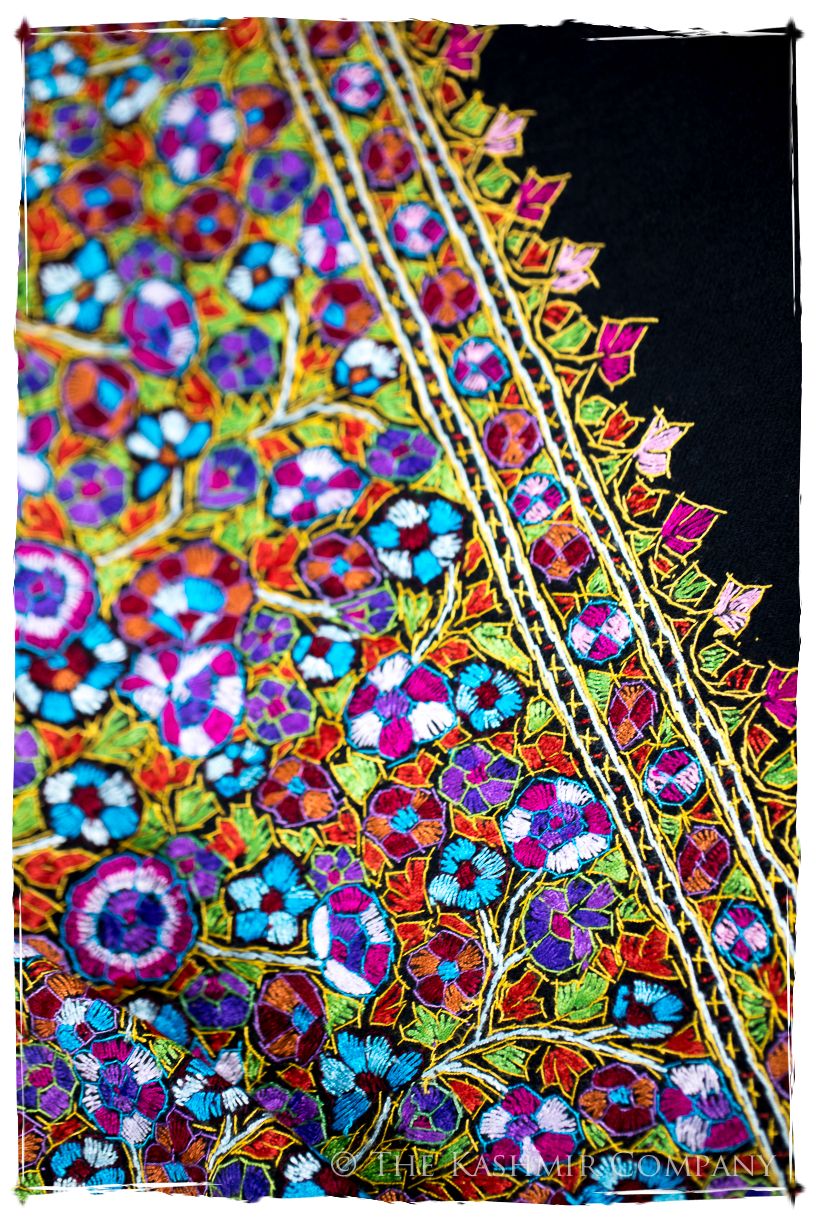 Montfermeil Papier Mâché Fleurs La Rive Gauche Shawl