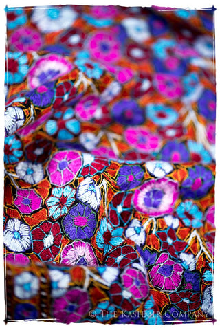 Oullins Papier Mâché Fleurs La Rive Gauche Shawl