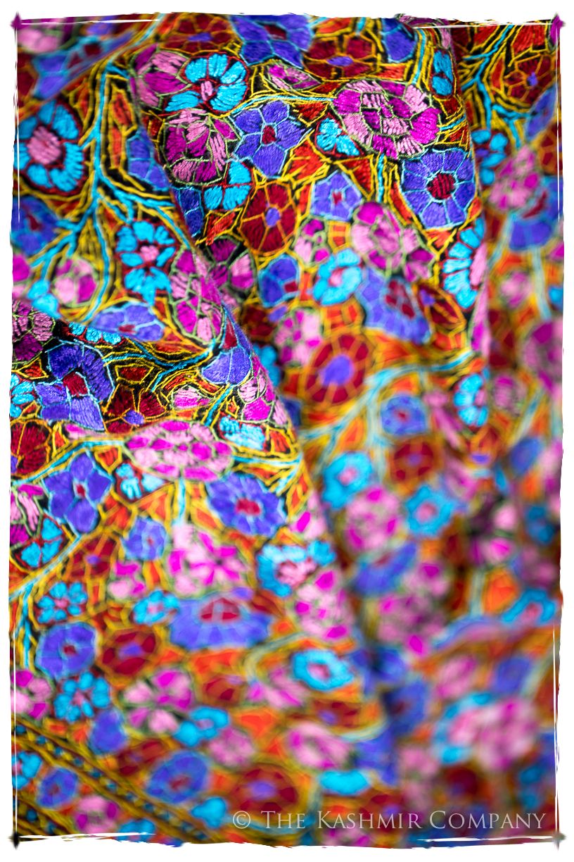 Vallauris Papier Mâché Fleurs La Rive Gauche Shawl