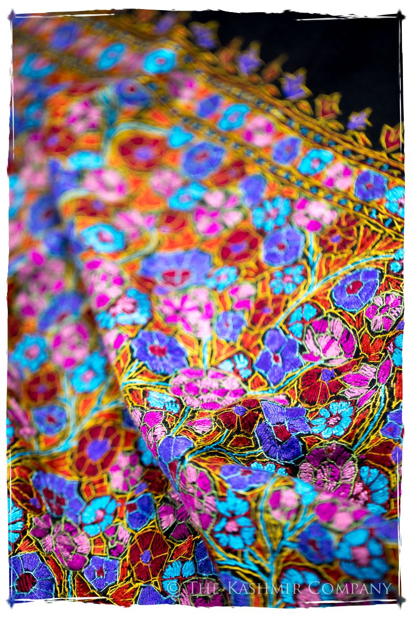 Vallauris Papier Mâché Fleurs La Rive Gauche Shawl
