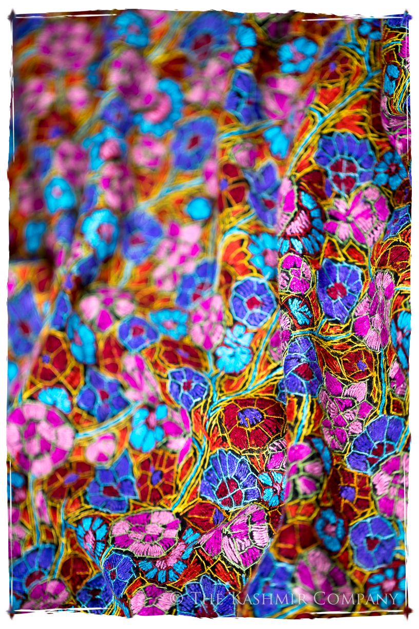 Vallauris Papier Mâché Fleurs La Rive Gauche Shawl