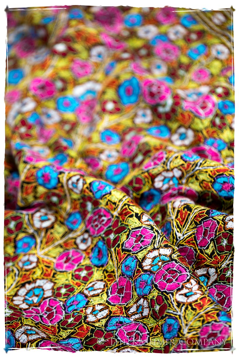 Sannois Papier Mâché Fleurs La Rive Gauche Shawl