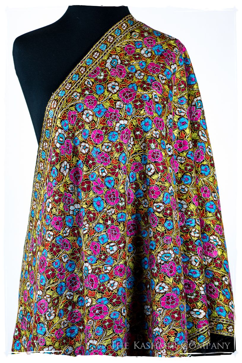 Sannois Papier Mâché Fleurs La Rive Gauche Shawl