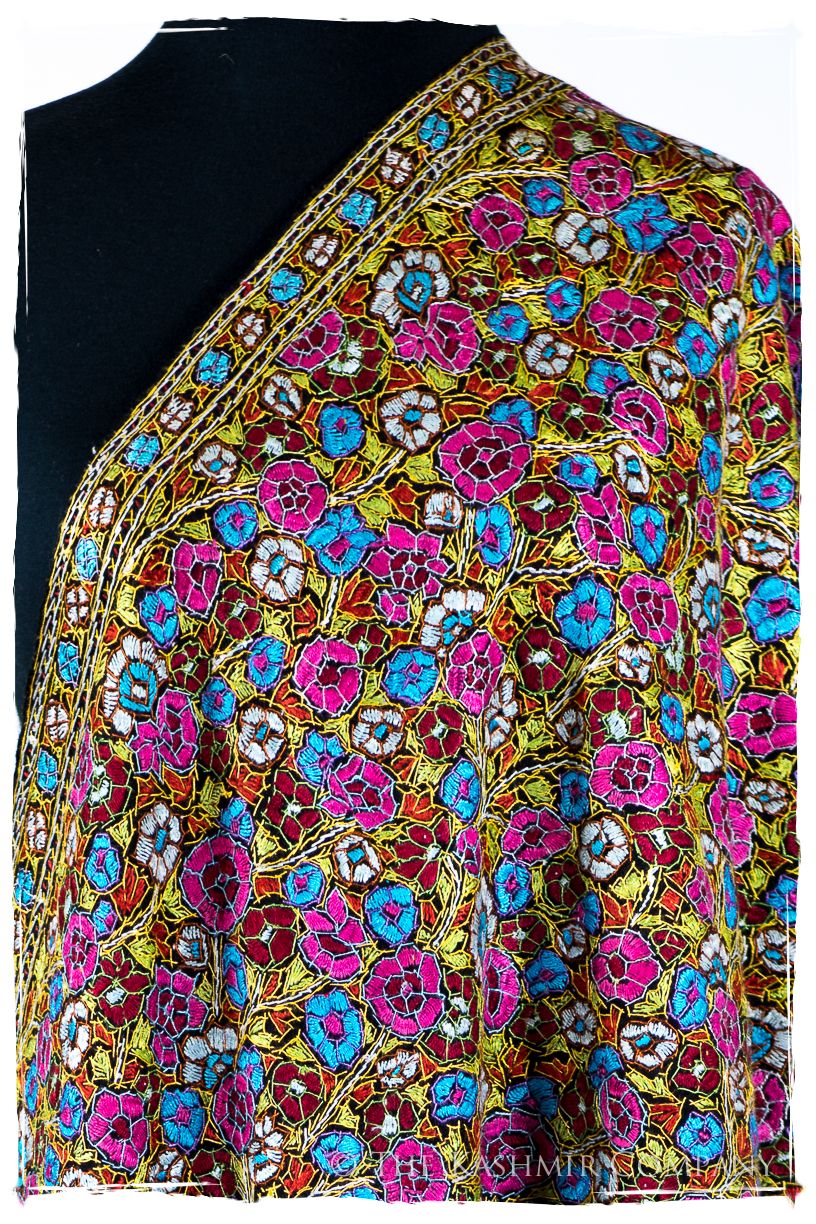 Sannois Papier Mâché Fleurs La Rive Gauche Shawl