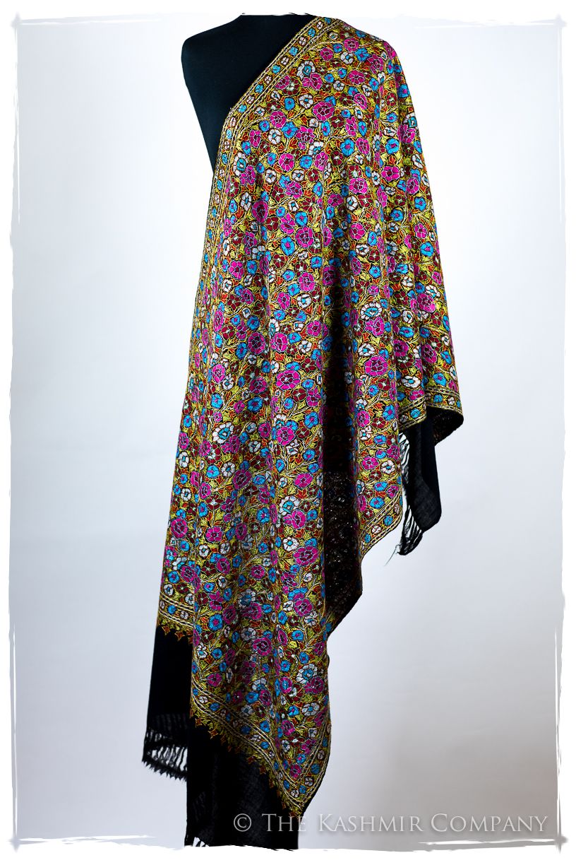 Sannois Papier Mâché Fleurs La Rive Gauche Shawl