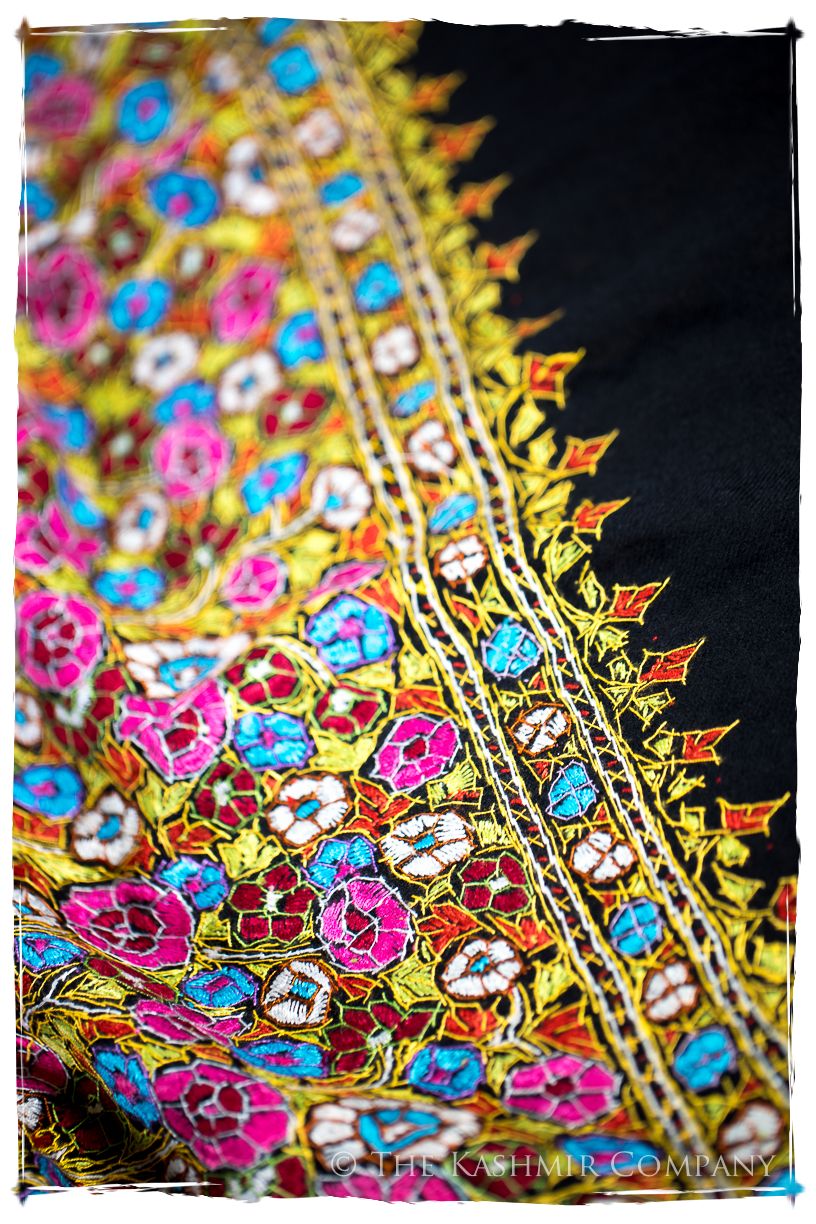 Sannois Papier Mâché Fleurs La Rive Gauche Shawl