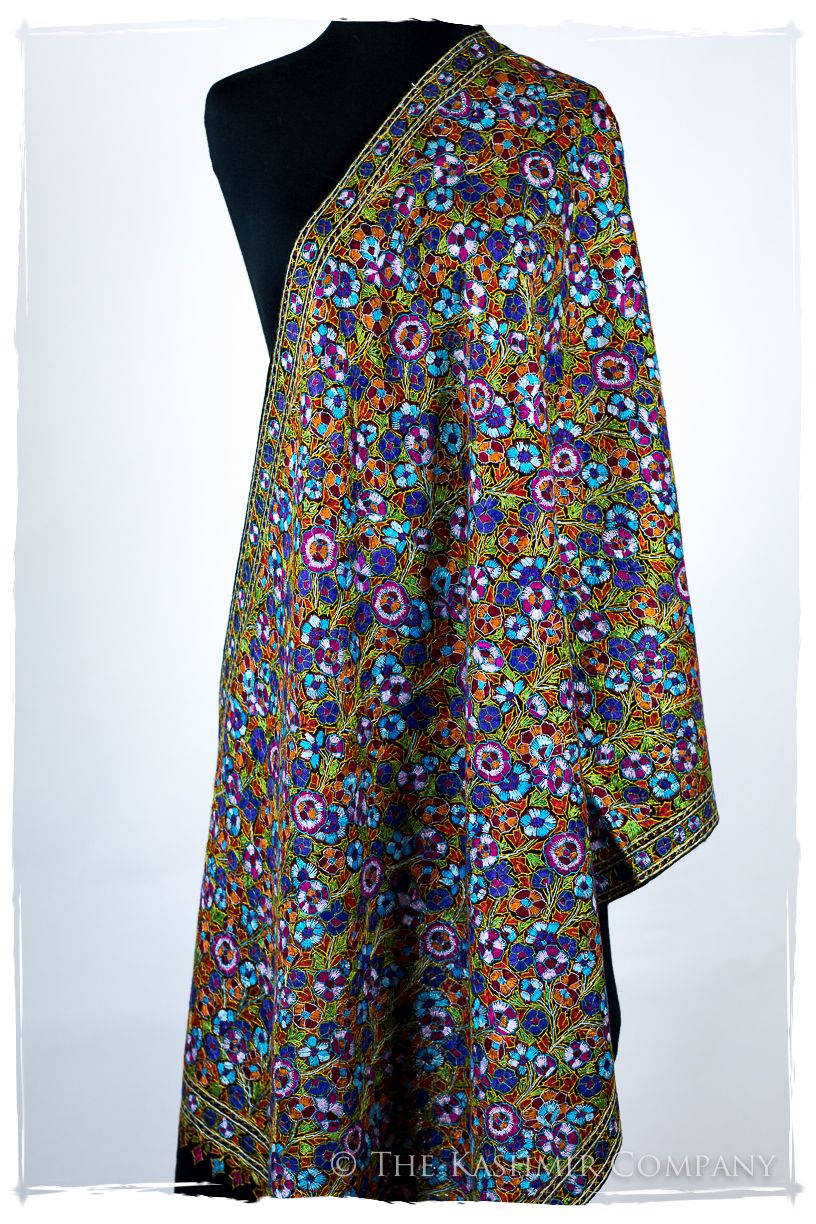 Vienne Papier Mâché Fleurs La Rive Gauche Shawl
