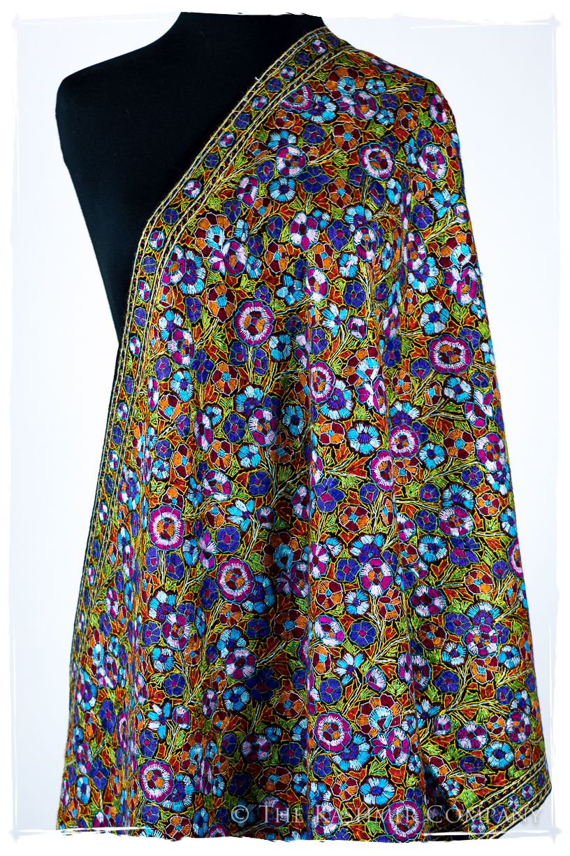 Vienne Papier Mâché Fleurs La Rive Gauche Shawl