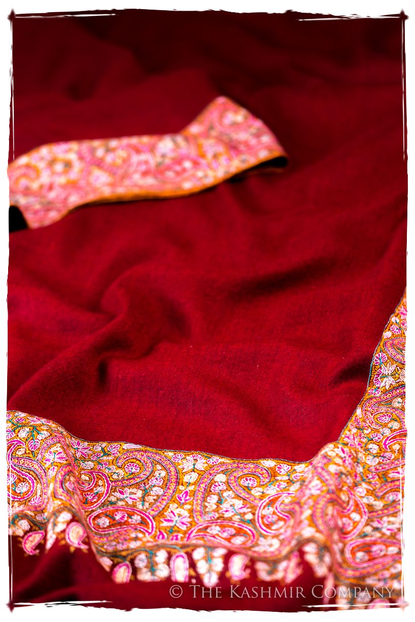 The Bordeaux Empress - Grand Pashmina Shawl