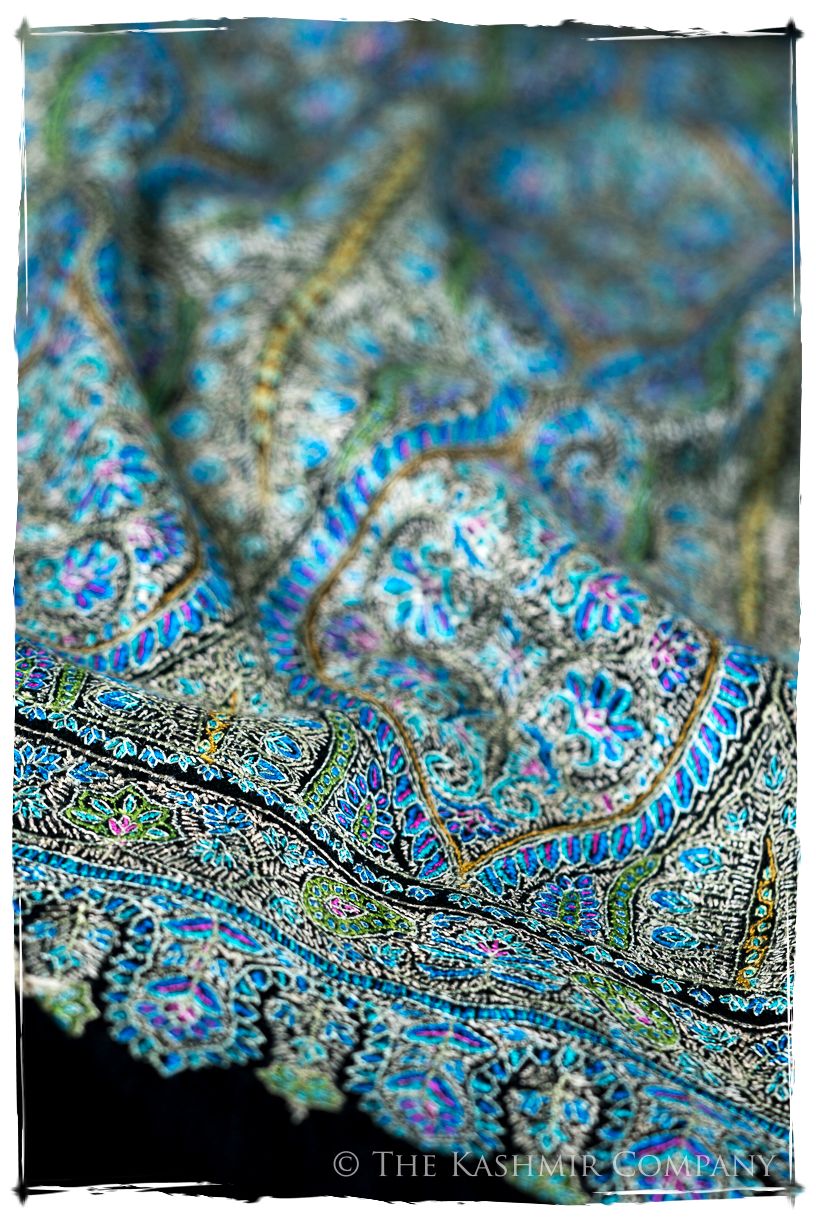 The Bléu Reflection - Grand Pashmina Shawl