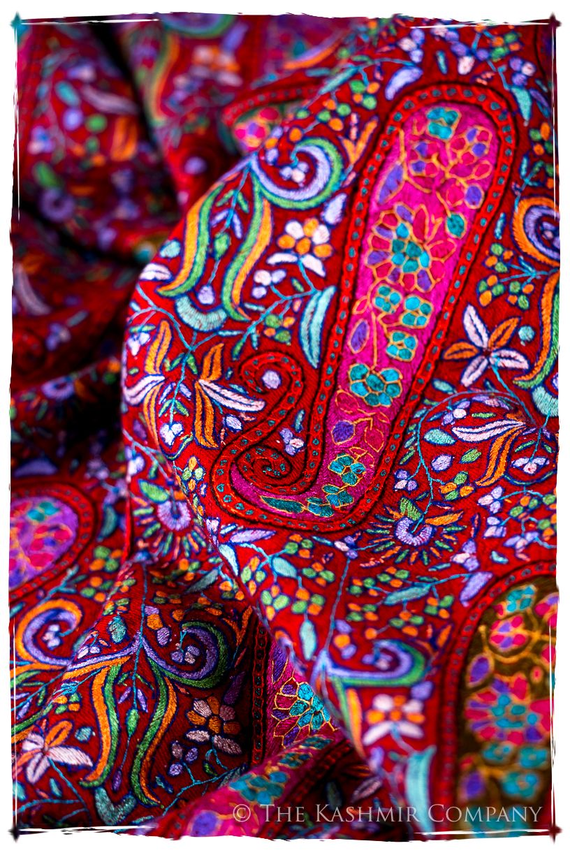 Le Rougé Paisley - Grand Pashmina Shawl