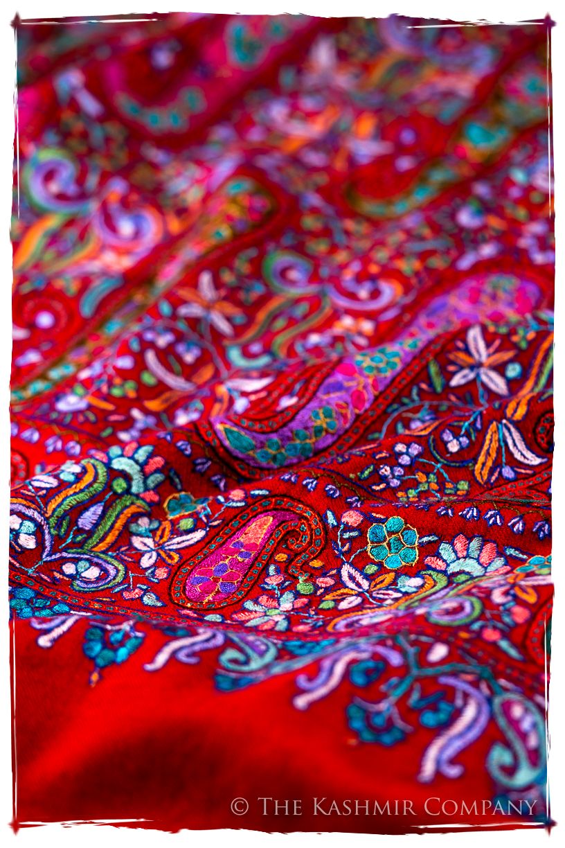 Le Rougé Paisley - Grand Pashmina Shawl