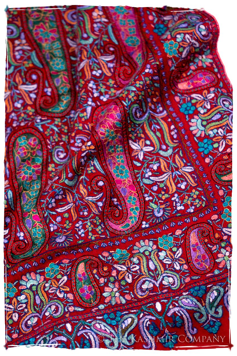 Le Rougé Paisley - Grand Pashmina Shawl