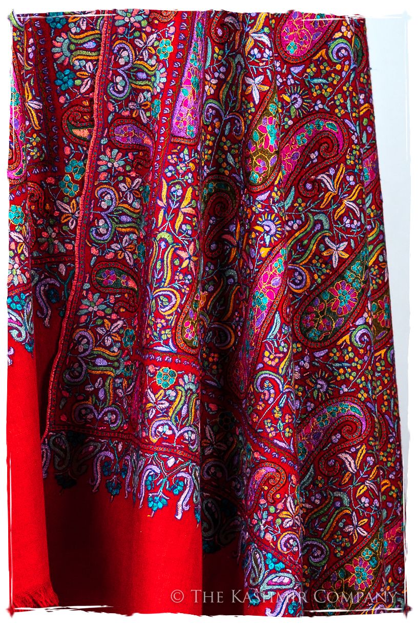 Le Rougé Paisley - Grand Pashmina Shawl