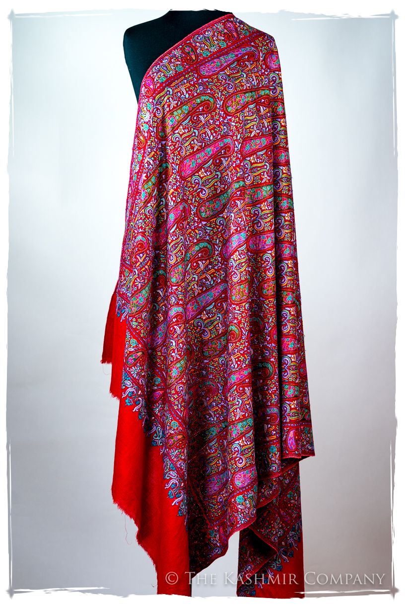 Le Rougé Paisley - Grand Pashmina Shawl