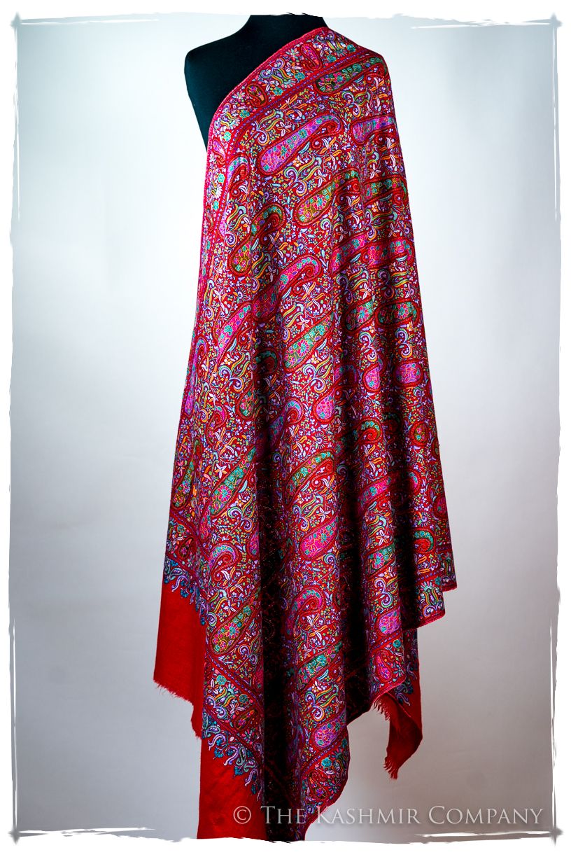 Le Rougé Paisley - Grand Pashmina Shawl