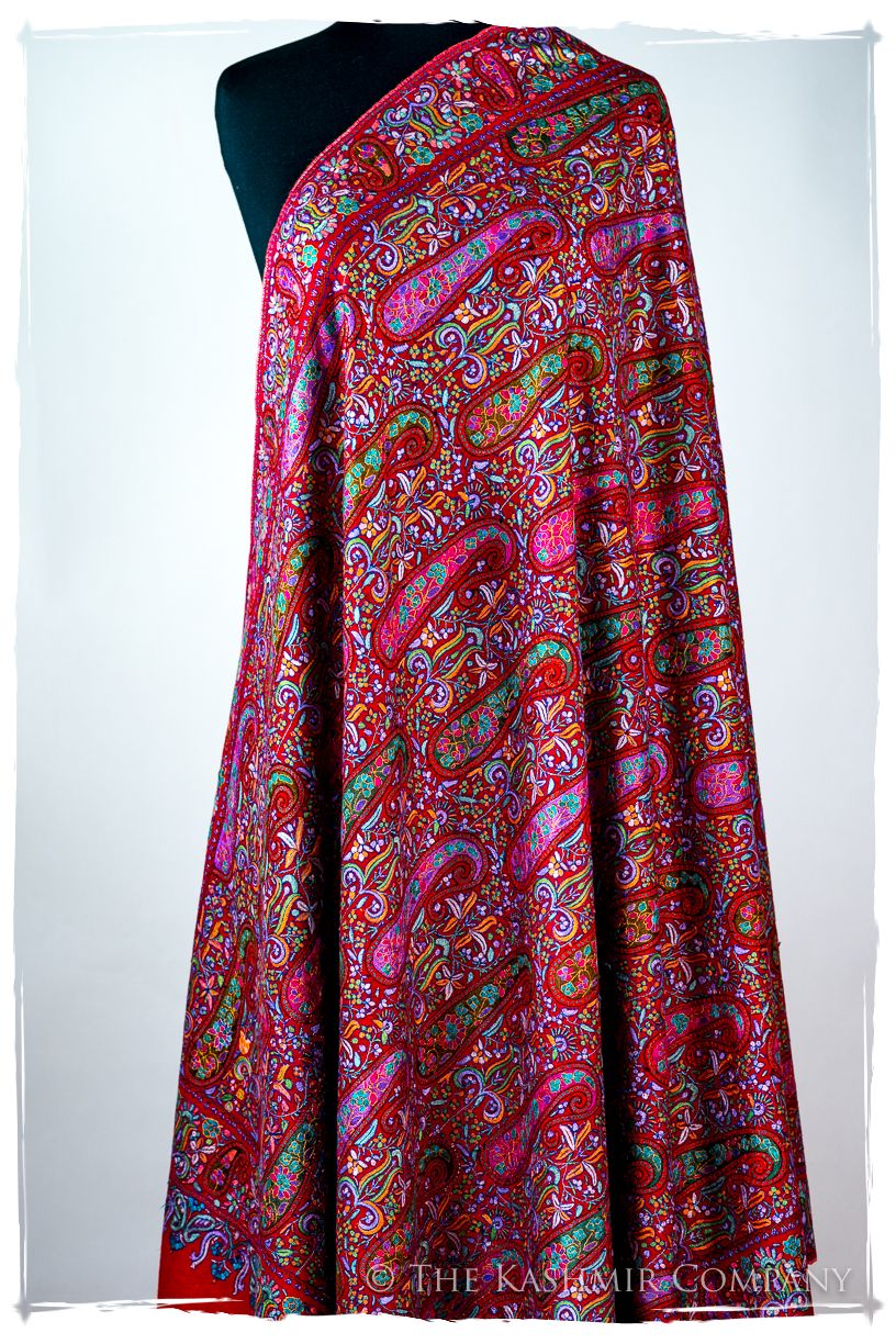Le Rougé Paisley - Grand Pashmina Shawl