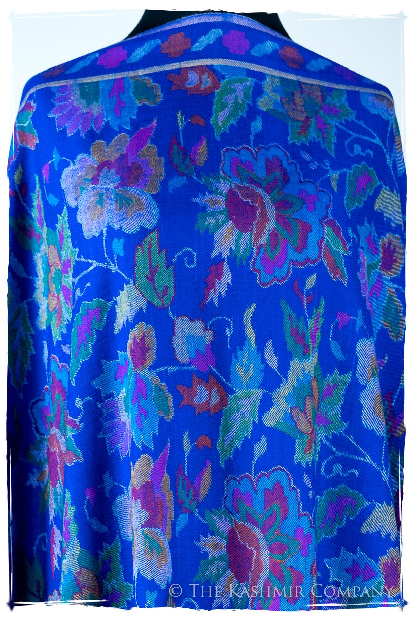 Bléu Stained Glass - Kani Grand Handloom Pashmina Shawl