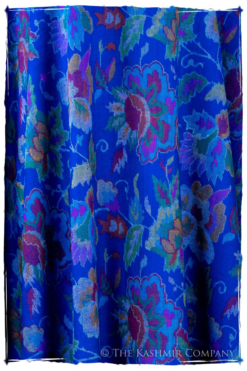 Bléu Stained Glass - Kani Grand Handloom Pashmina Shawl