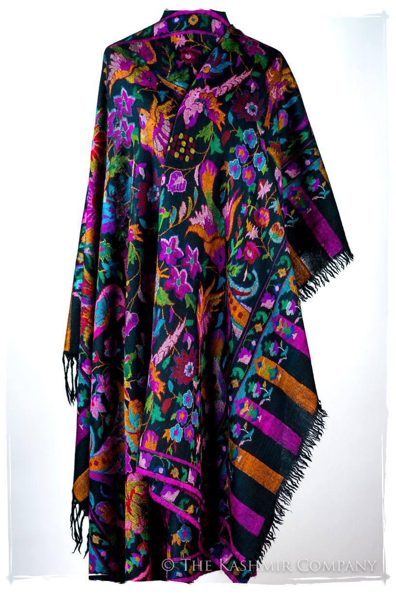 Oiséaux du Paradisé - Kani Grand Handloom Pashmina Shawl