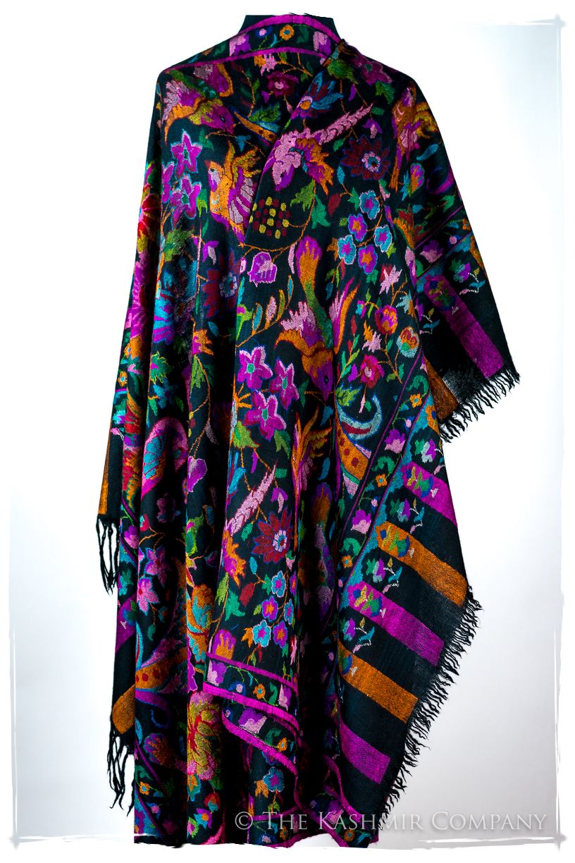 Oiséaux du Paradisé - Kani Grand Handloom Pashmina Shawl