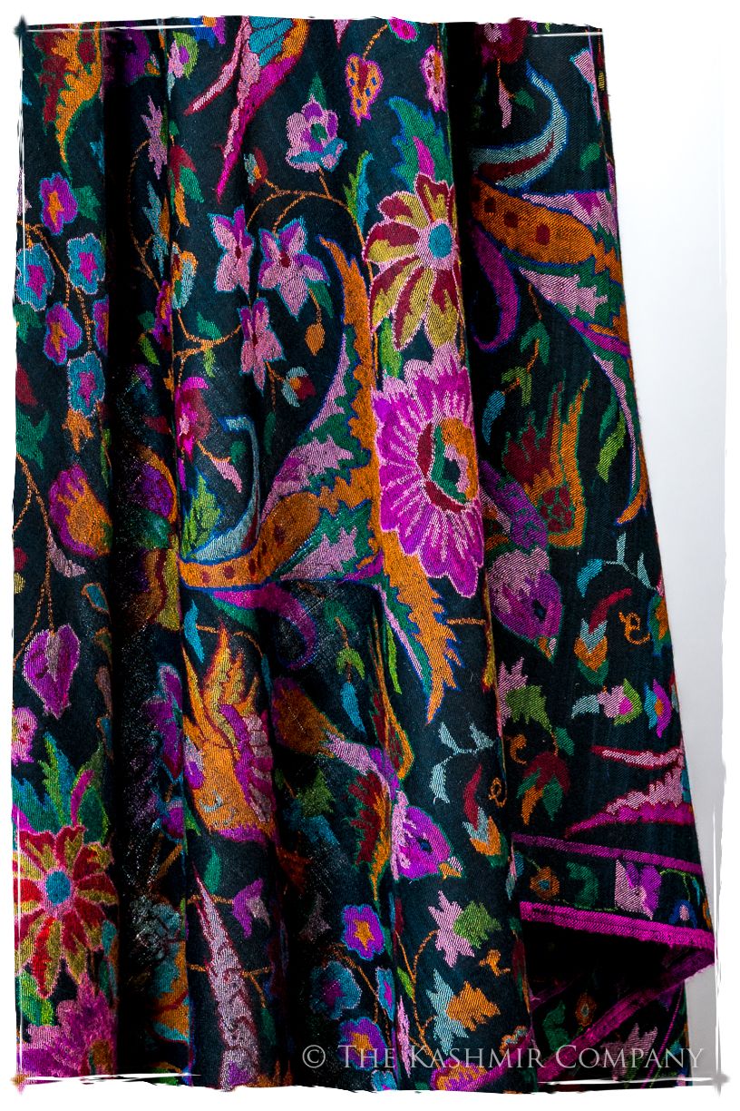 Oiséaux du Paradisé - Kani Grand Handloom Pashmina Shawl