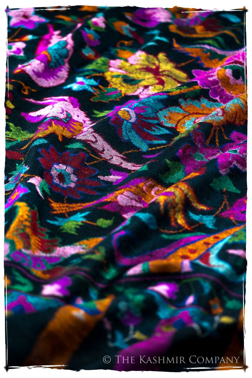 Oiséaux du Paradisé - Kani Grand Handloom Pashmina Shawl