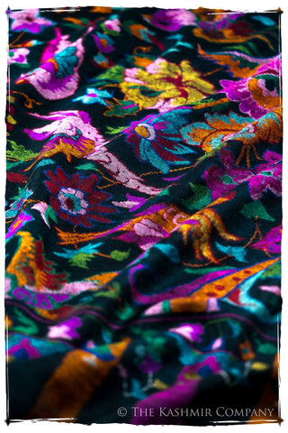 Oiséaux du Paradisé - Kani Grand Handloom Pashmina Shawl