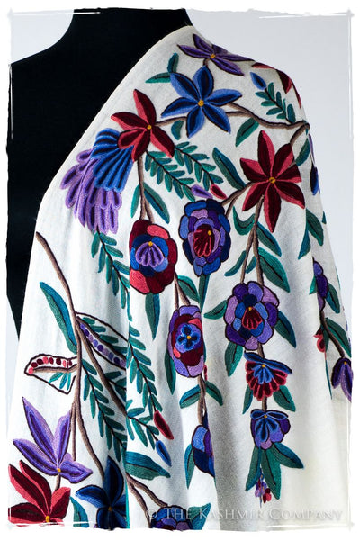 Nouvelle Soirée Clarétte d'ivoire Shawl