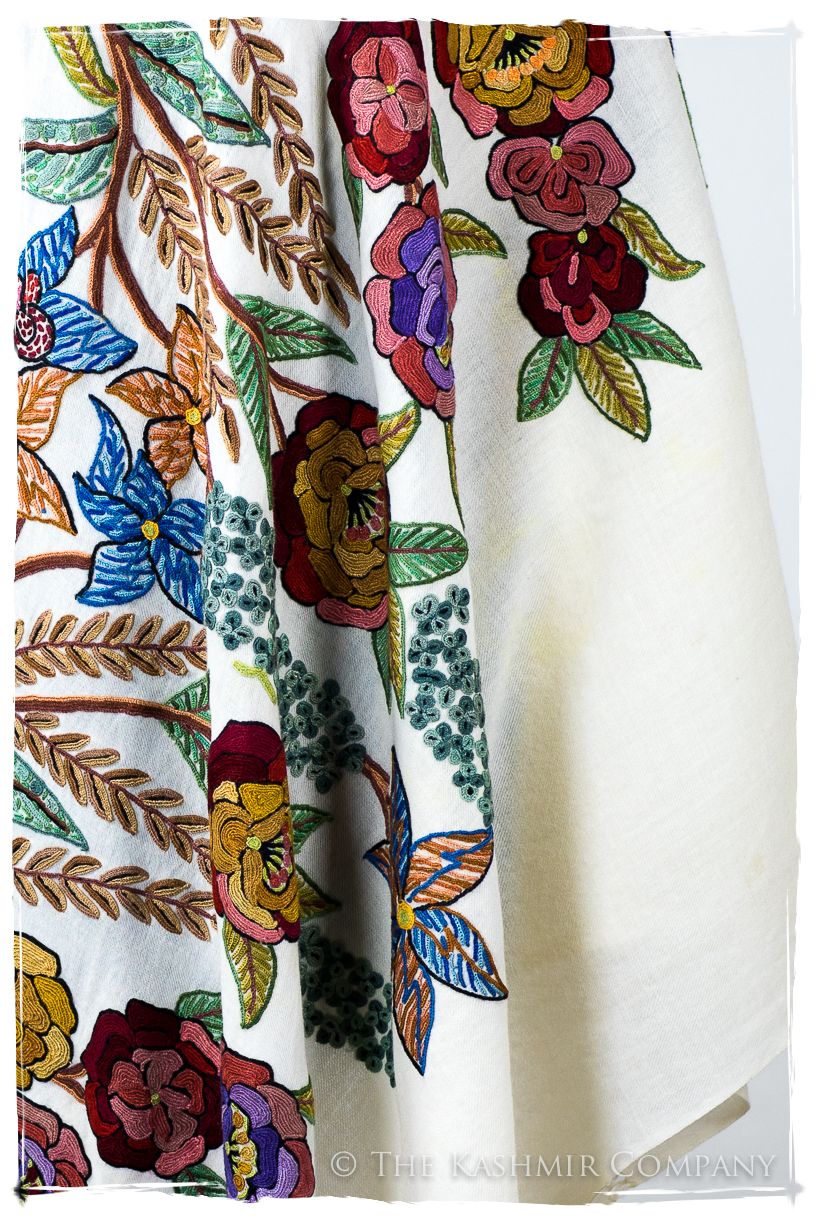 Nouvelle Soirée Édelie d'ivoire Shawl