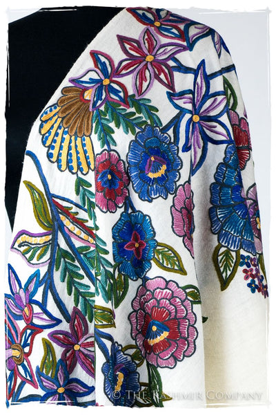 Nouvelle Soirée Elloisé d'ivoire Shawl