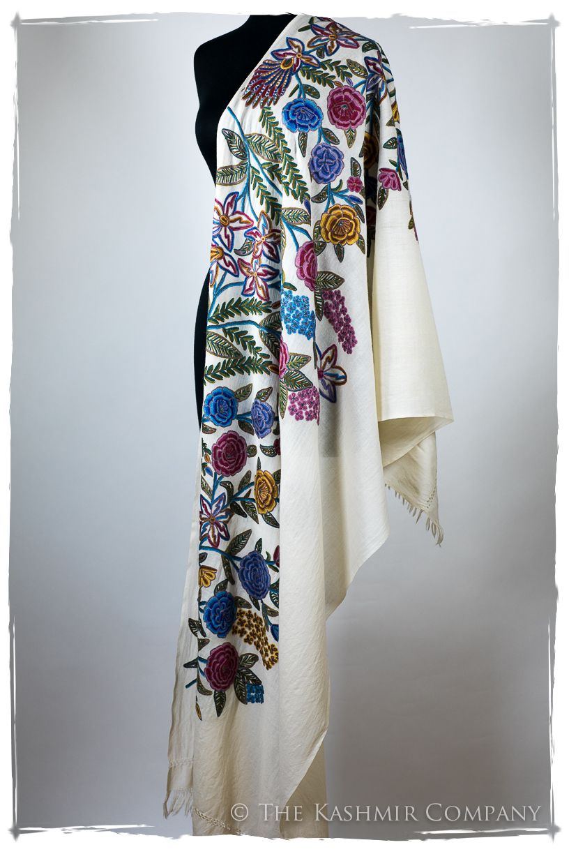 Nouvelle Soirée Celiné d'ivoire Shawl