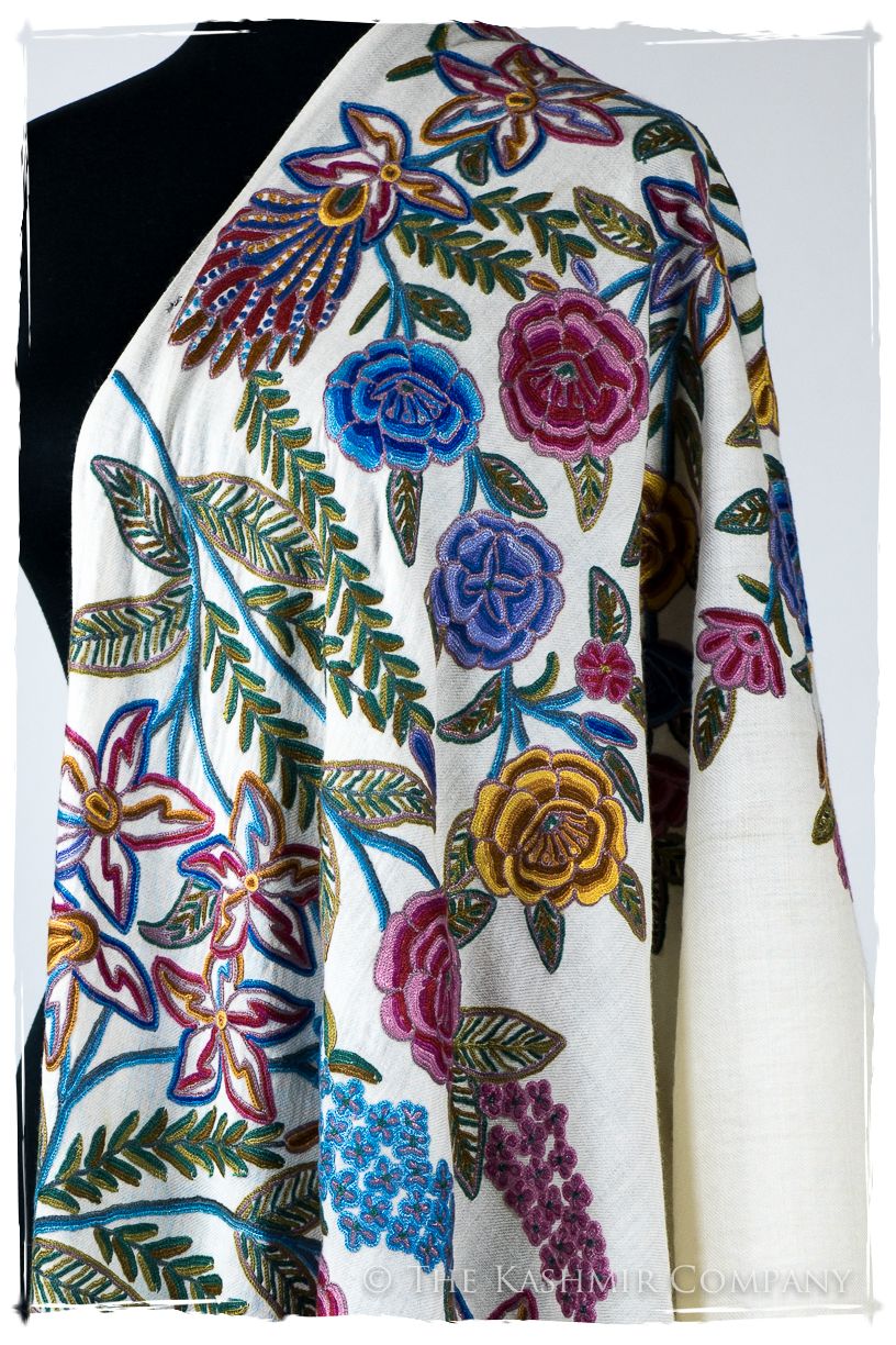 Nouvelle Soirée Celiné d'ivoire Shawl