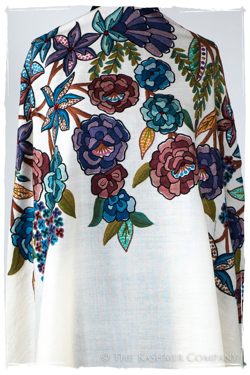 Nouvelle Soirée Genevé d'ivoire Shawl