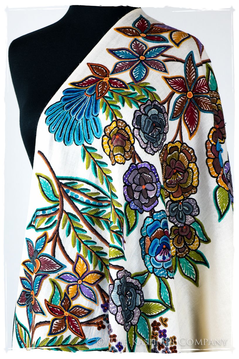 Nouvelle Soirée Marlène d'ivoire Shawl
