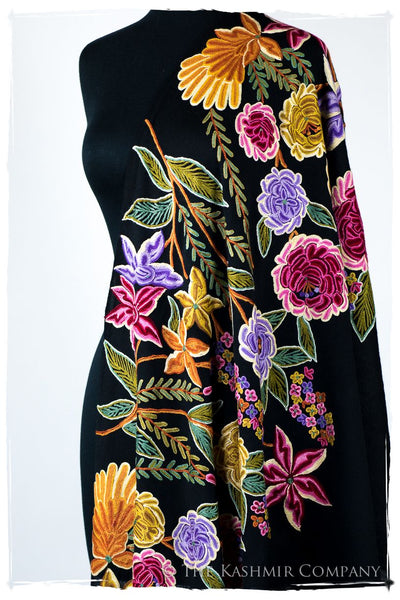 Nouvelle Soirée Georgétte Noir Shawl