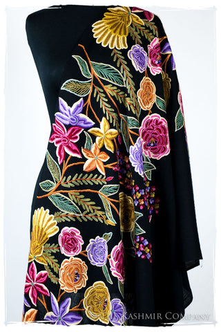 Nouvelle Soirée Angélique Noir Shawl