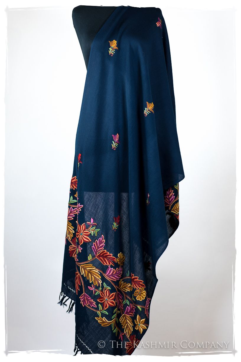 Benoite Clairière Bleu Renoirs Dream Shawl