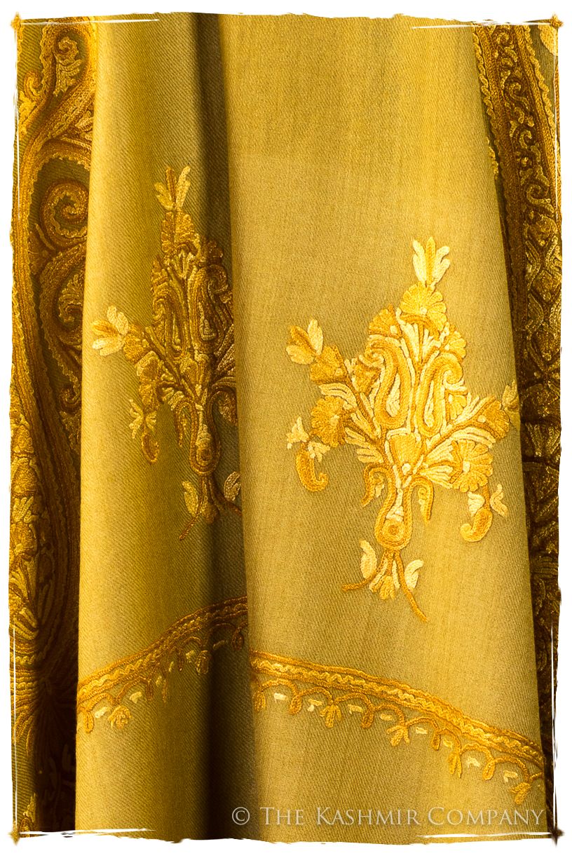 Soufre Amber Royale Paisley Shawl