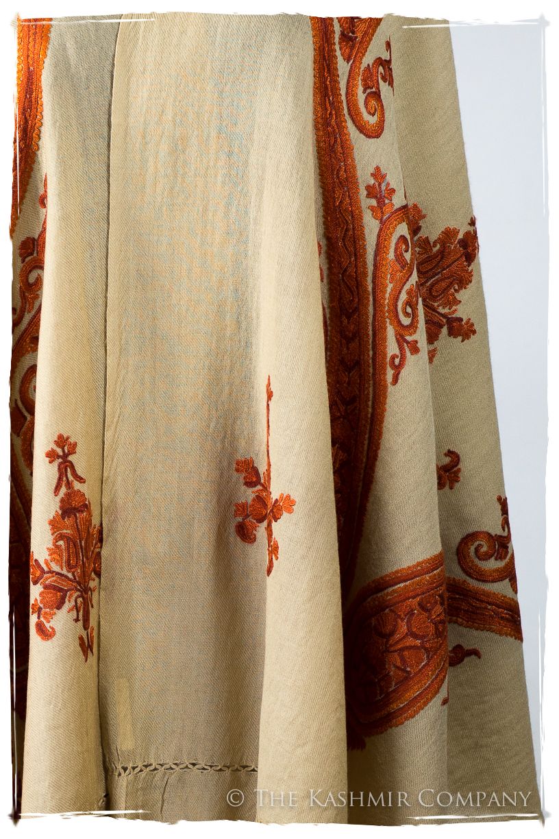 Mocha Monique Royale Paisley Shawl
