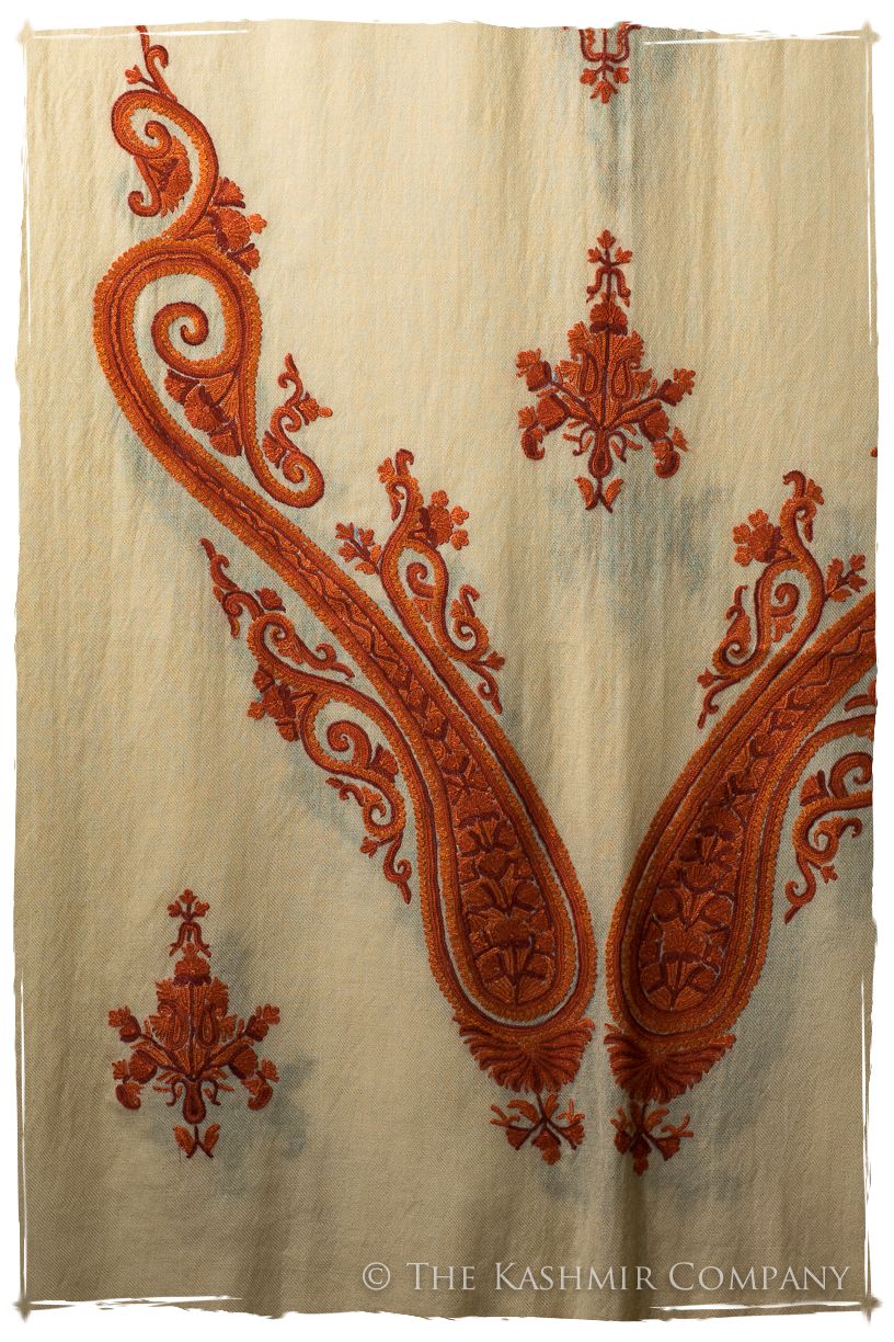 Mocha Monique Royale Paisley Shawl