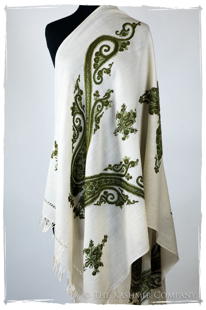 Watercress Winnie Royale Paisley Shawl