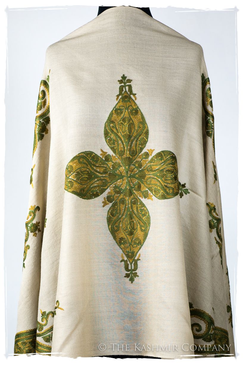 Sage Simone Royale Paisley Shawl